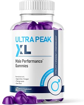 Ultra Peak XL Gummies for Men, Ultra Peak XL Male Support Gummys with Natural Ingredients, Advanced Formula UltraPeak Maximum Strength Health and Wellness Vitamin Gummy for Men 60 Gummies