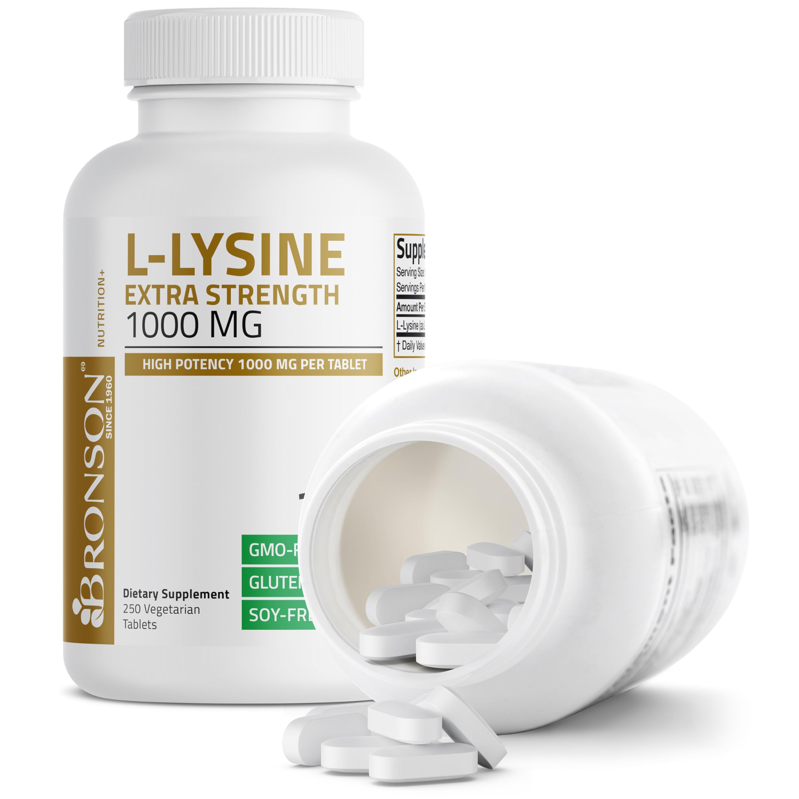 Amazon.com: Bronson L-Lysine Extra Strength 1000 MG per Tablet