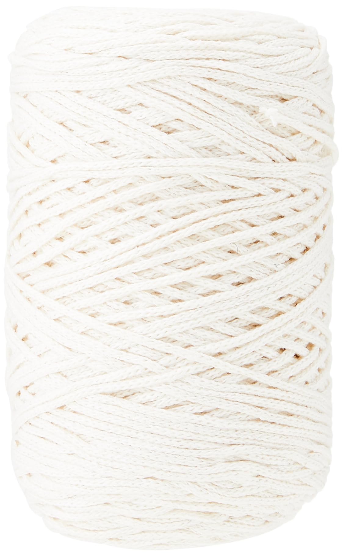 Rayher Filo Braidy riciclato, intrecciato, 2mm , avorio, (gomitolo 250g), gomitolo circa 250m, 42009104