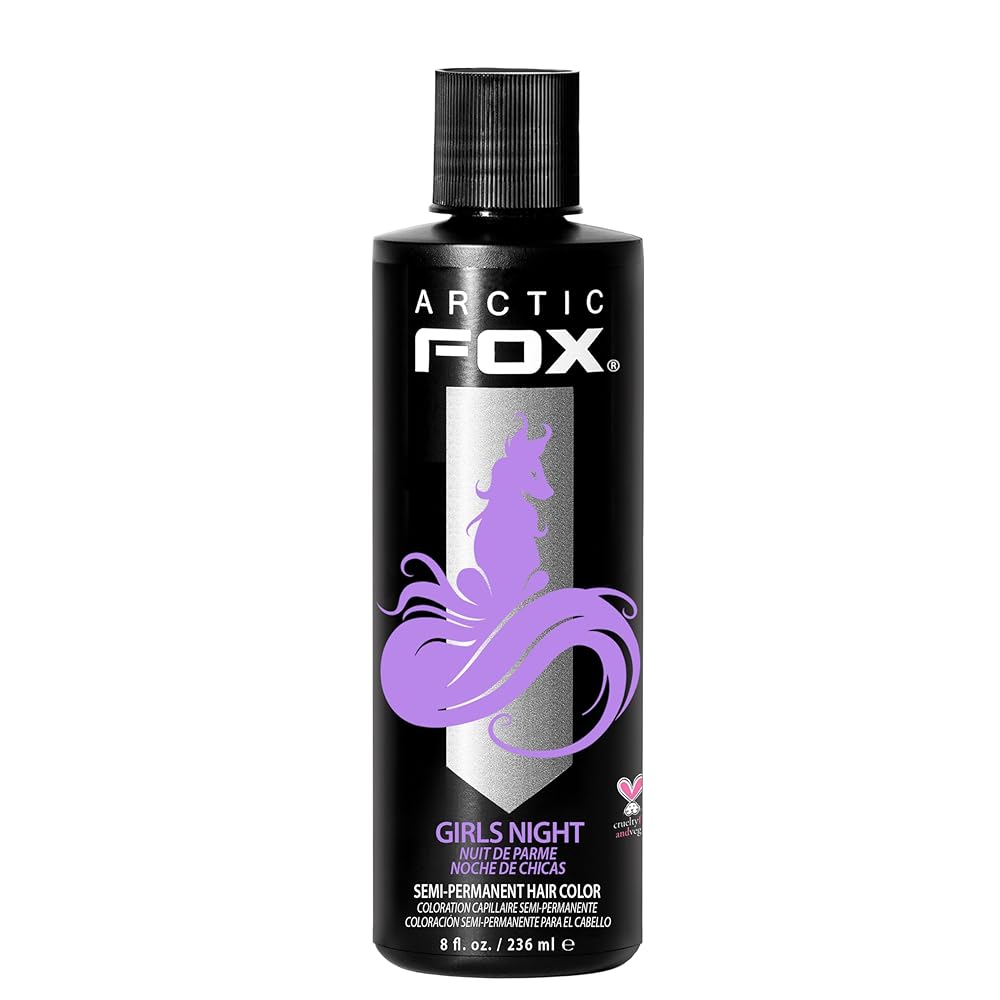 ARCTIC FOX Vegan and Cruelty-Free Semi-Permanent Hair Color Dye (8 Fl Oz, GIRLS NIGHT)