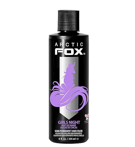 ARCTIC FOX Vegan and Cruelty-Free Semi-Permanent Hair Color Dye (8 Fl Oz, GIRLS NIGHT) - GIRLS NIGHT - 8 Fl Oz (Pack of 1)