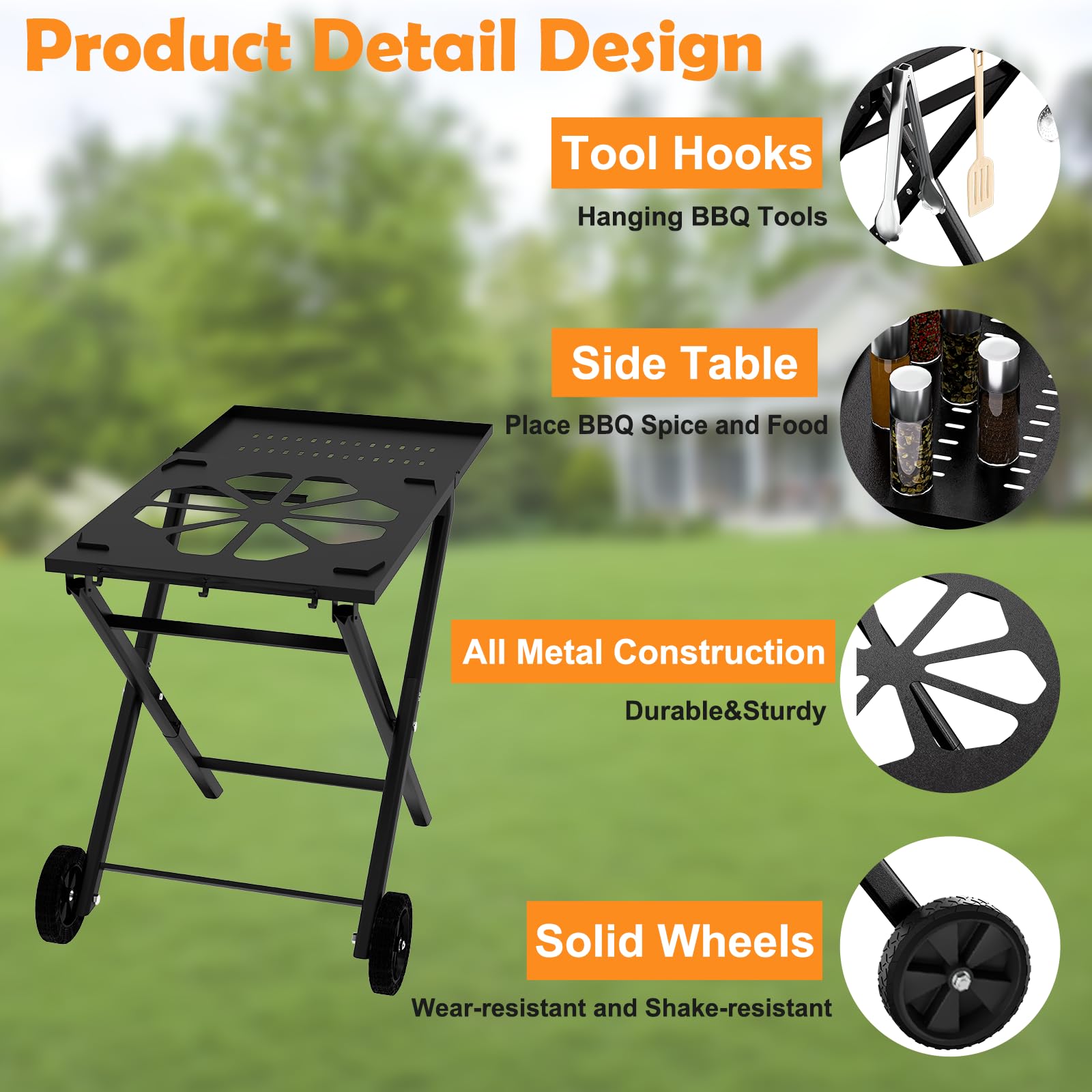 Amazon.com : Demao Stand for Ninja Woodfire Outdoor Grill