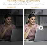QIAYA Selfie Light Ring Lights LED Circle Light Cell Phone Laptop Camera Photography Video Lighting Clip On Rechargeable