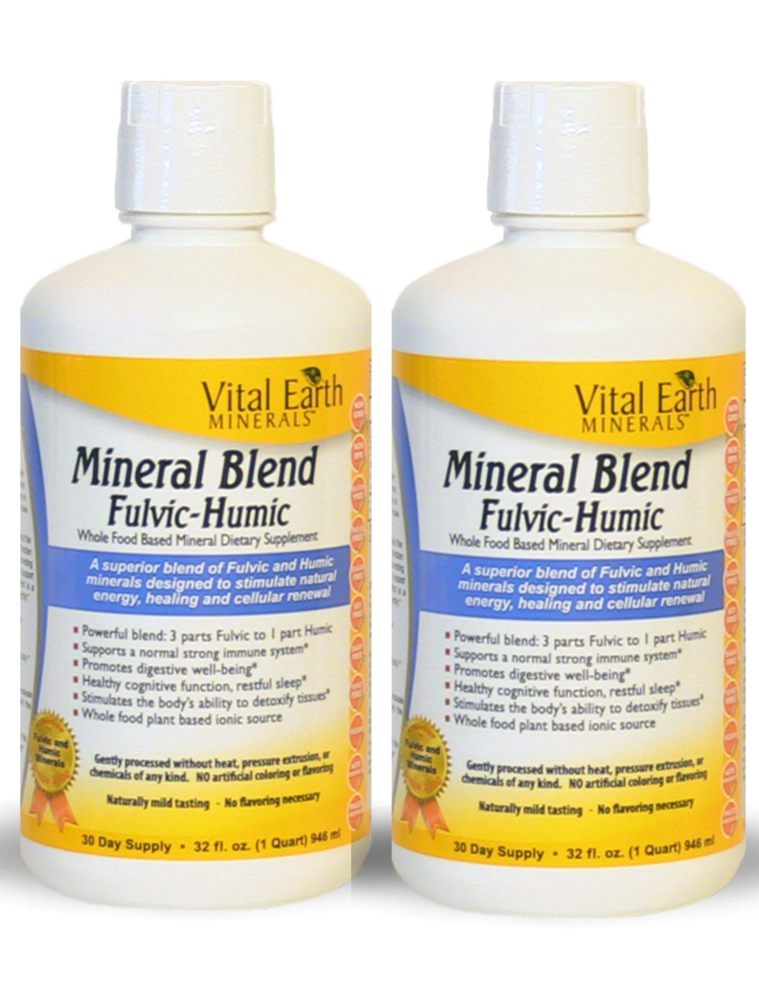 Mineral Blend Fulvic-Humic - Vegan Liquid Ionic Trace Mineral Multimineral Supplement - Almost Taste