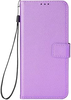 Tecno Spark 20 Pro, funda de piel con purpurina para Tecno Spark 20 Pro, a prueba de golpes, funda tipo cartera con tarjetero y soporte protector para Tecno Spark 20 Pro, color morado