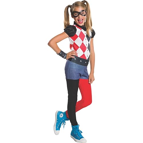 Rubies DC Superhero Girls: Harley Quinn Costume for Kids, Girl's Large