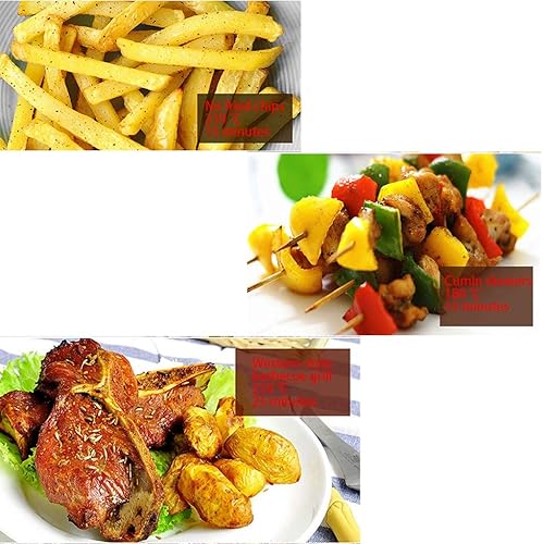 Miniatura 2 de ZYCSKTL freidora de aire eléctrico, freidora de aire profundo, freidora inteligente para el hogar, freidora de aire de gran capacidad de 8 l,