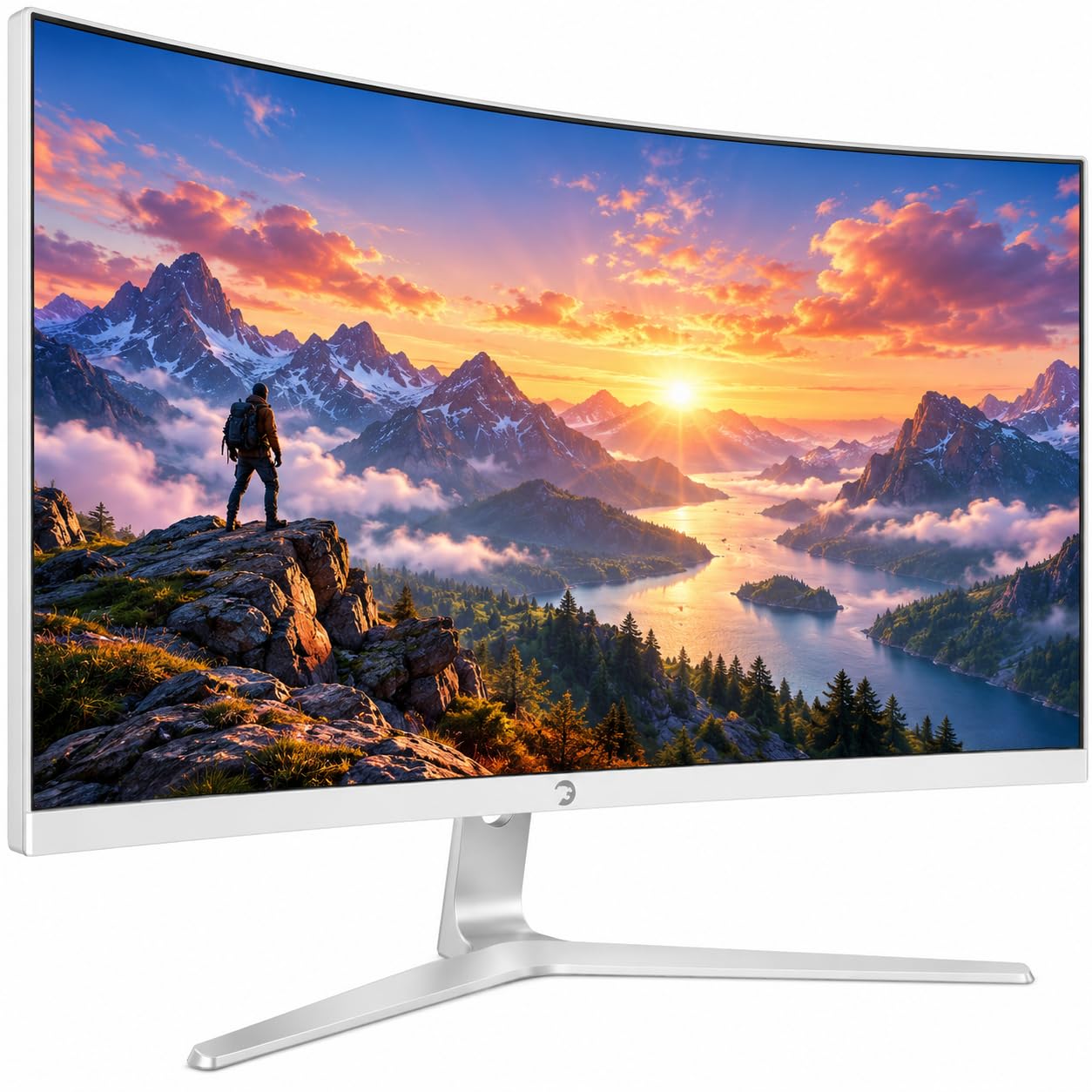 GAMEPOWER Vivid T50 - Pantalla para juegos (27 pulgadas, curvada 1500R