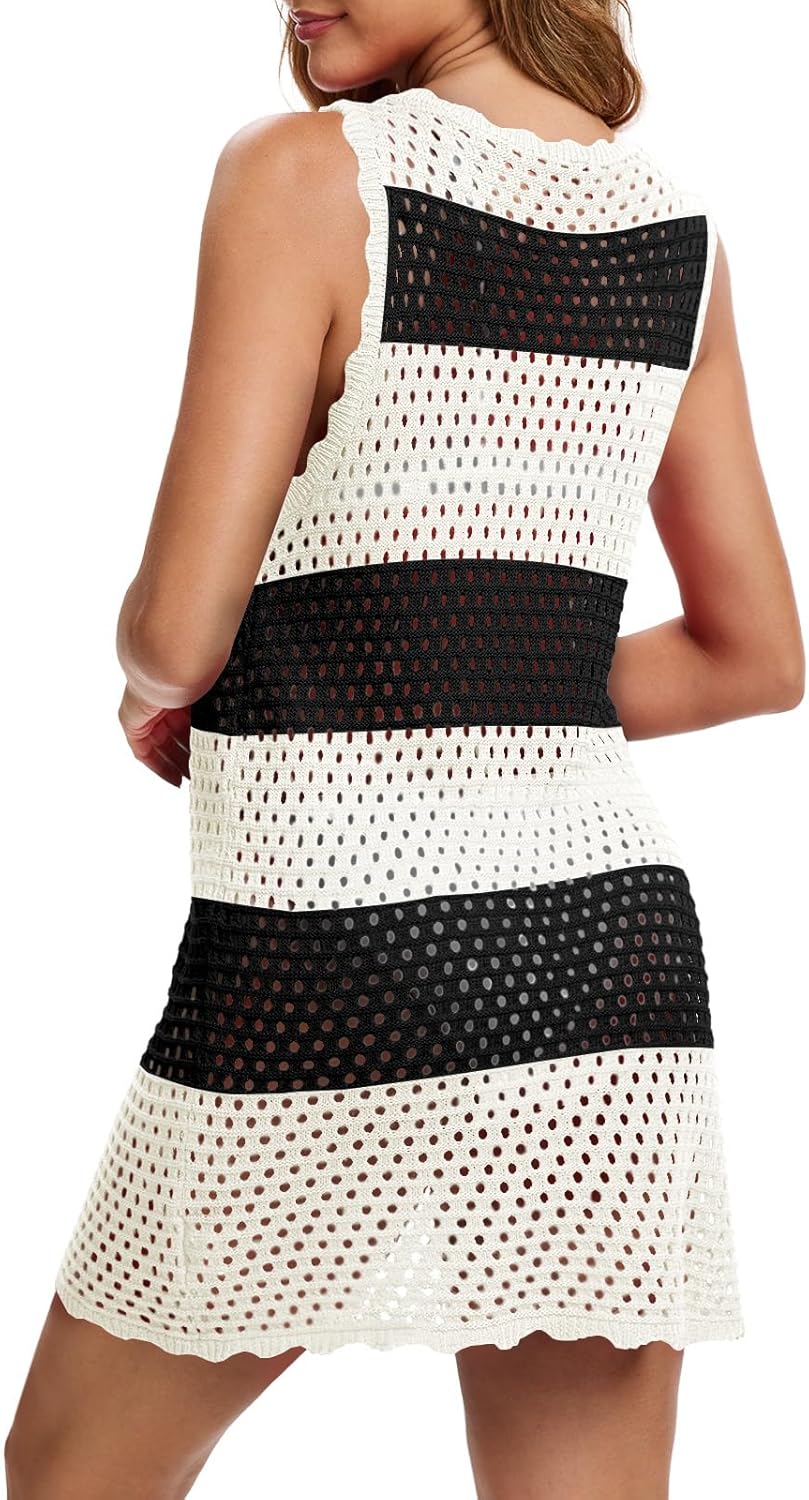 Lylinan Womens Swimsuit Coverup Summer Sleeveless Outfits Swimwear Bathing Suit Cover Ups Beach Dresses S-XXL - Image 2