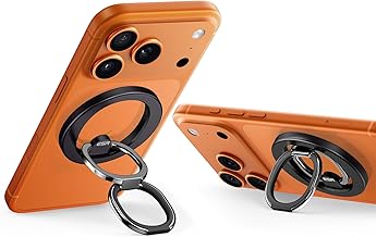 ESR for MagSafe Phone Grip, MagSafe Ring Holder, Magnetic Phone Ring Holder, Magnetic Phone Grip with 2-Way Stand for iPhone 17/16/15/14/13/12, Samsung, Google, All Smartphones(2 Metal Rings included)