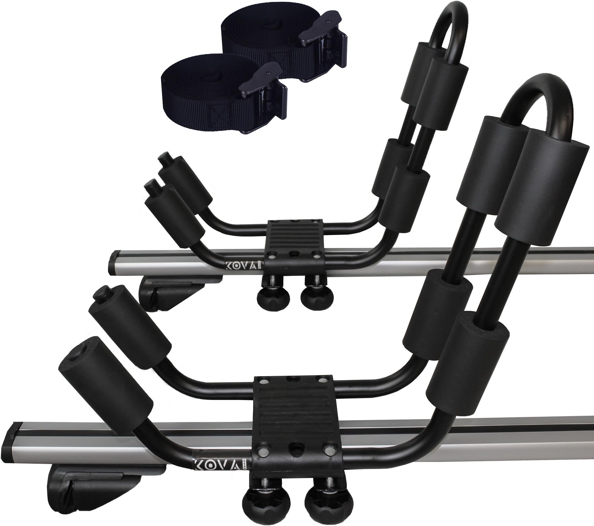 Set of 2 J Bar Kayak Roof Racks Adjustable w/Easy Install