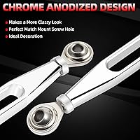 Vista 4 de Amazicha Cambio de cambios cromado compatible con Harley Softail Dyna Street Glide Touring Road King 1980-2023