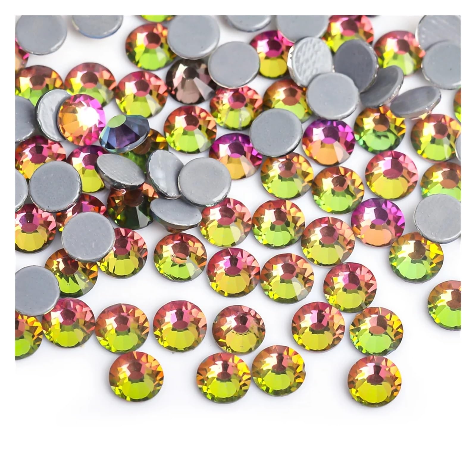 Strass thermocollants en cristal haut de gamme volcan vert Ss30 pour stylisme