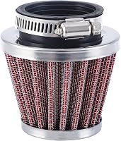 CarBole Univerzális Motorkerékpár Légszűrő 38-40mm - Piros Sportszűrő Robogókhoz, ATV-hez, Mopedhez, Duplarétegű Acél Kialakítással 1