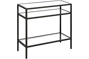 Henn&Hart 24" Wide Rectangular Terrarium Side Table