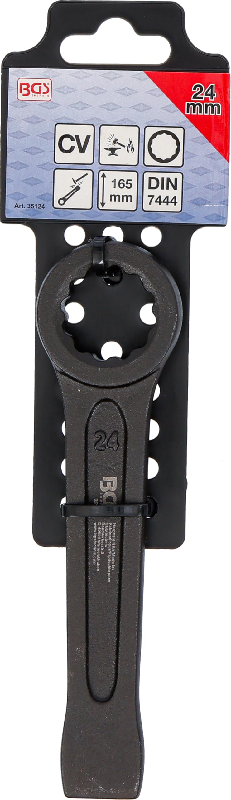 BGS 35124 | Chiave ad anello per uso a percussione | 24 mm