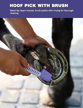 11-Piece Horse Grooming Kit with Waterproof Tote Sugar Taro
