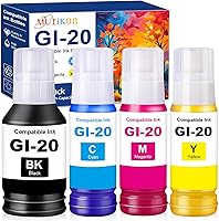 Vista 1 de GI-20 G7020 G6020 Tinta de impresora compatible con botellas de repuesto de tinta Canon GI20 para Canon GI 20 GI20 GI-20 Juego de botellas