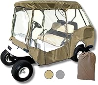 Vista 1 de Funda protectora premium para carrito de golf con 2 pares de asientos, con techo de hasta 58 pulgadas.