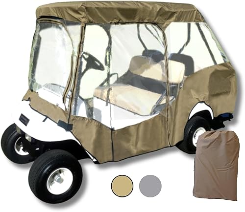 Miniatura 1 de Funda protectora premium para carrito de golf con 2 pares de asientos, con techo de hasta 58 pulgadas.