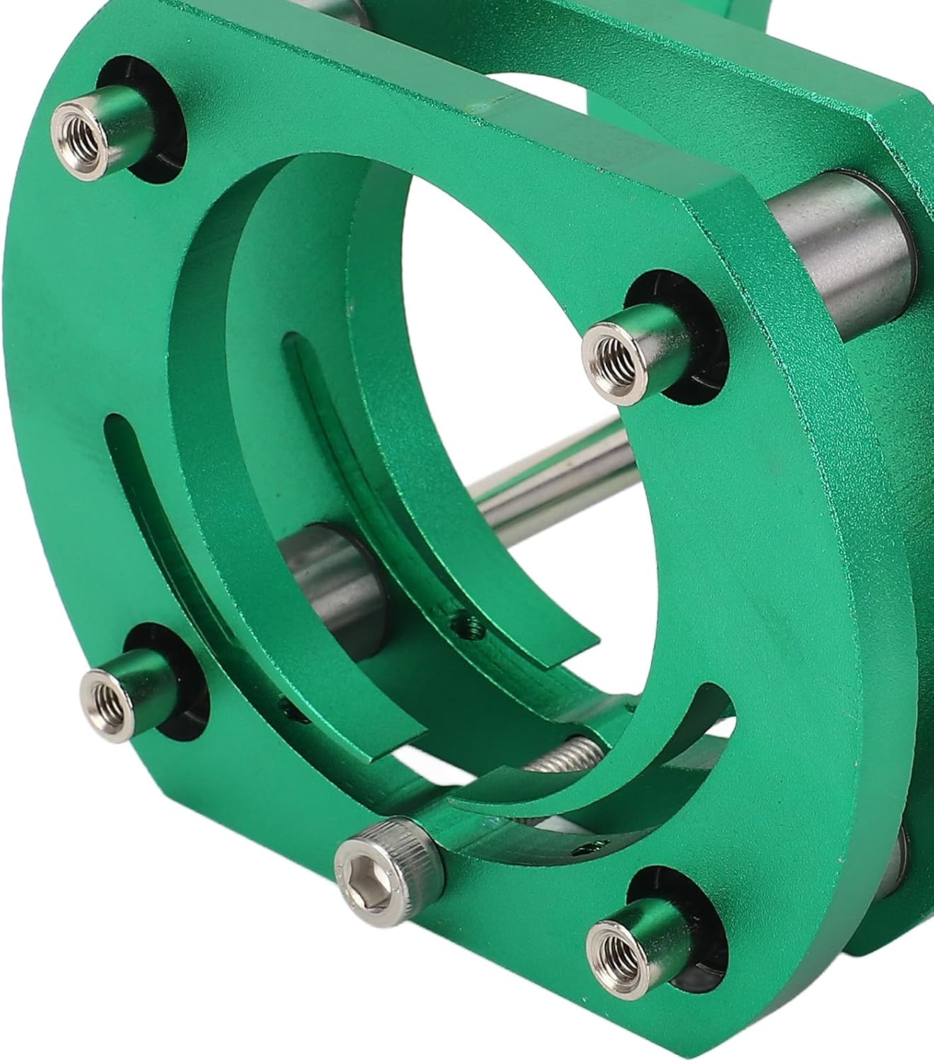 Focket Router Table Base, 4 Jaw Clamp with Adjustable Lift for 64-66mm 51mm Motors Aluminum Alloy Aluminum Stainless Steel