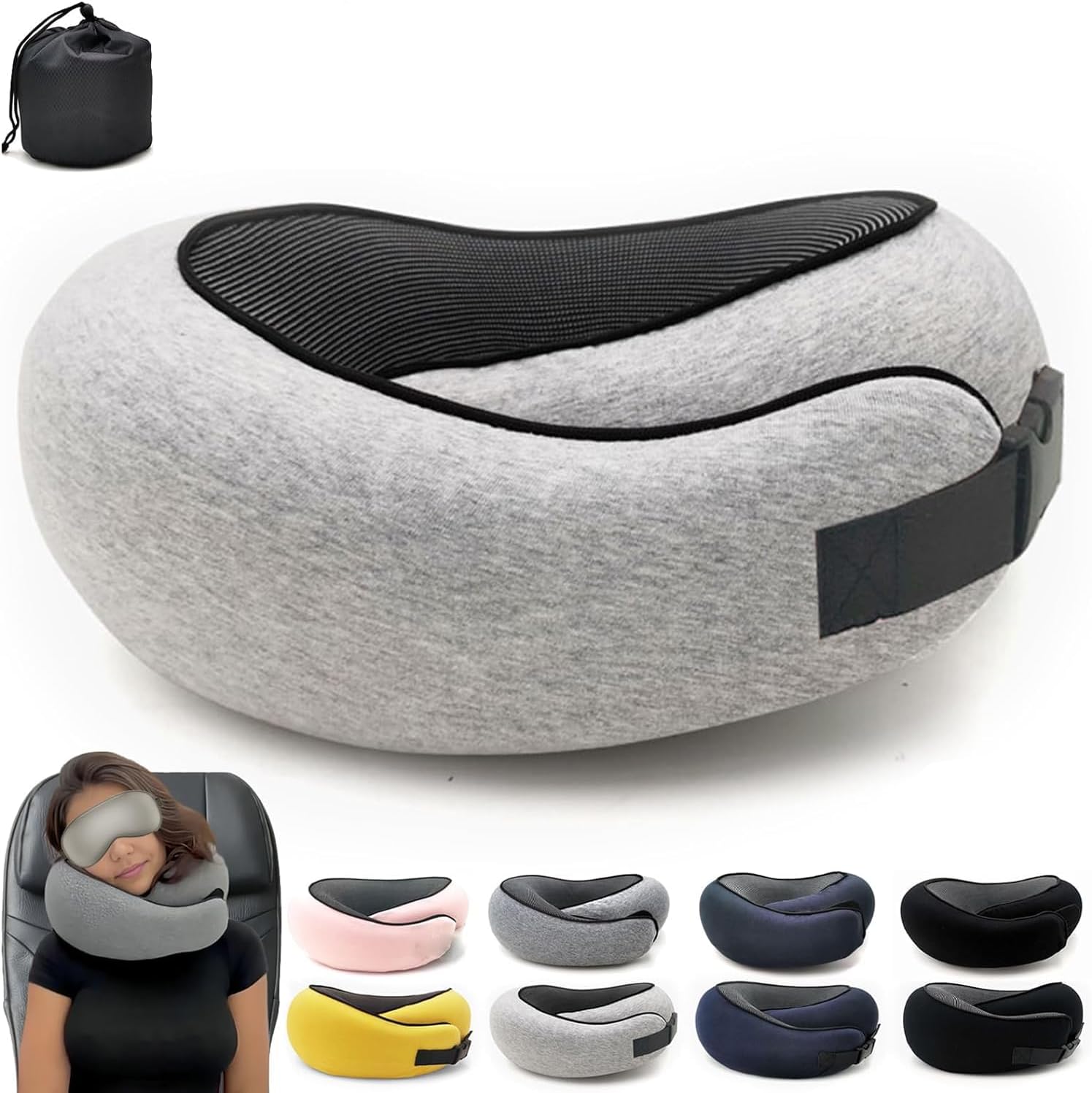 Flyhugz Neck Pillow 2024, Flyhugs Neck Travel Pillow, Wander Plus Travel Pillow, Memory Foam Travel Pillow, Fly Hugz Stowable U-Shaped Pillow Set for Adult & Kids Sleeping Upright (Light Gray) Flyhugz Neck Pillow 2024, Flyhugs Neck Travel Pillow, Wander Plus Travel Pillow, Memory Foam Travel Pillow, Fly Hugz Stowable U-Shaped Pillow Set for Adult & Kids Sleeping Upright (Light Gray)