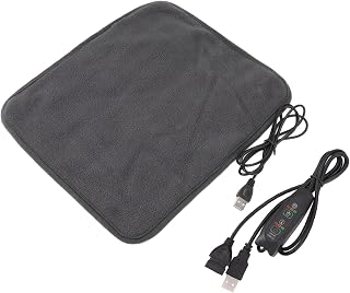 electric heating pad, portable usb heating pad, electric blanket for back, shoulders, neck and arms (Dark grey)