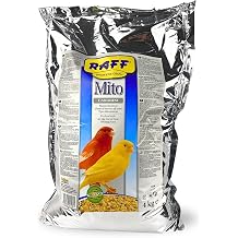 Mito Canarini Dry Food with an Egg Biscuit Base, Food for Chicks High in Proteins, Fats and Nutrients, Highly Recommended for Birds, Pigeons and Parrots 4kg