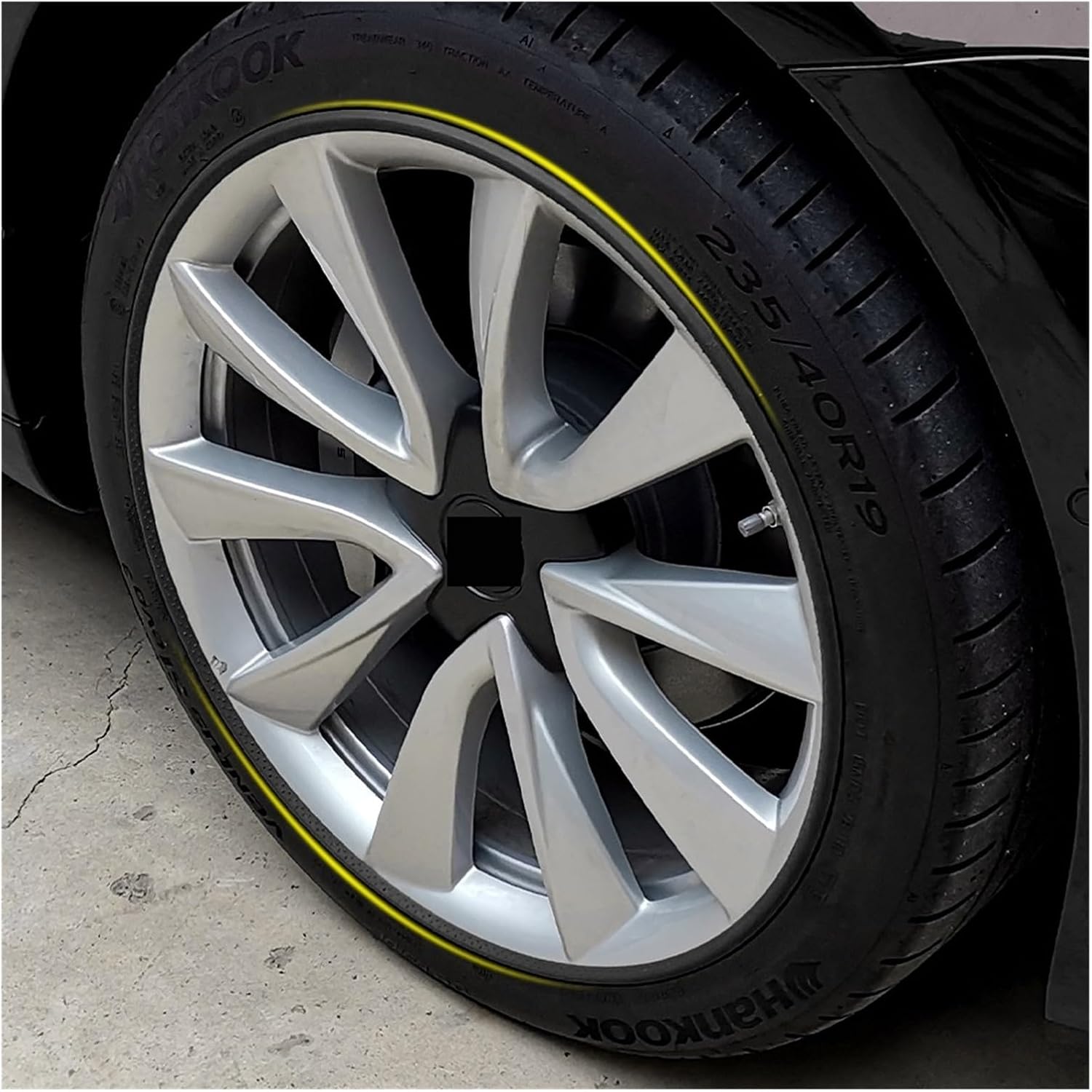 Wheel Hub Rim Protector Strip Rubber Tire Decoration for Tesla Model 3 Y X Z 2017-2023 - 4PCS Car Protection Accessories
