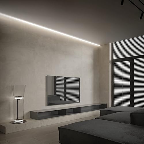 Miniatura 8 de Shine Decor Productos del paquete de la pista del canal de aluminio con el kit blanco de las luces de la cuerda de neón del LED 40M/131.2ft