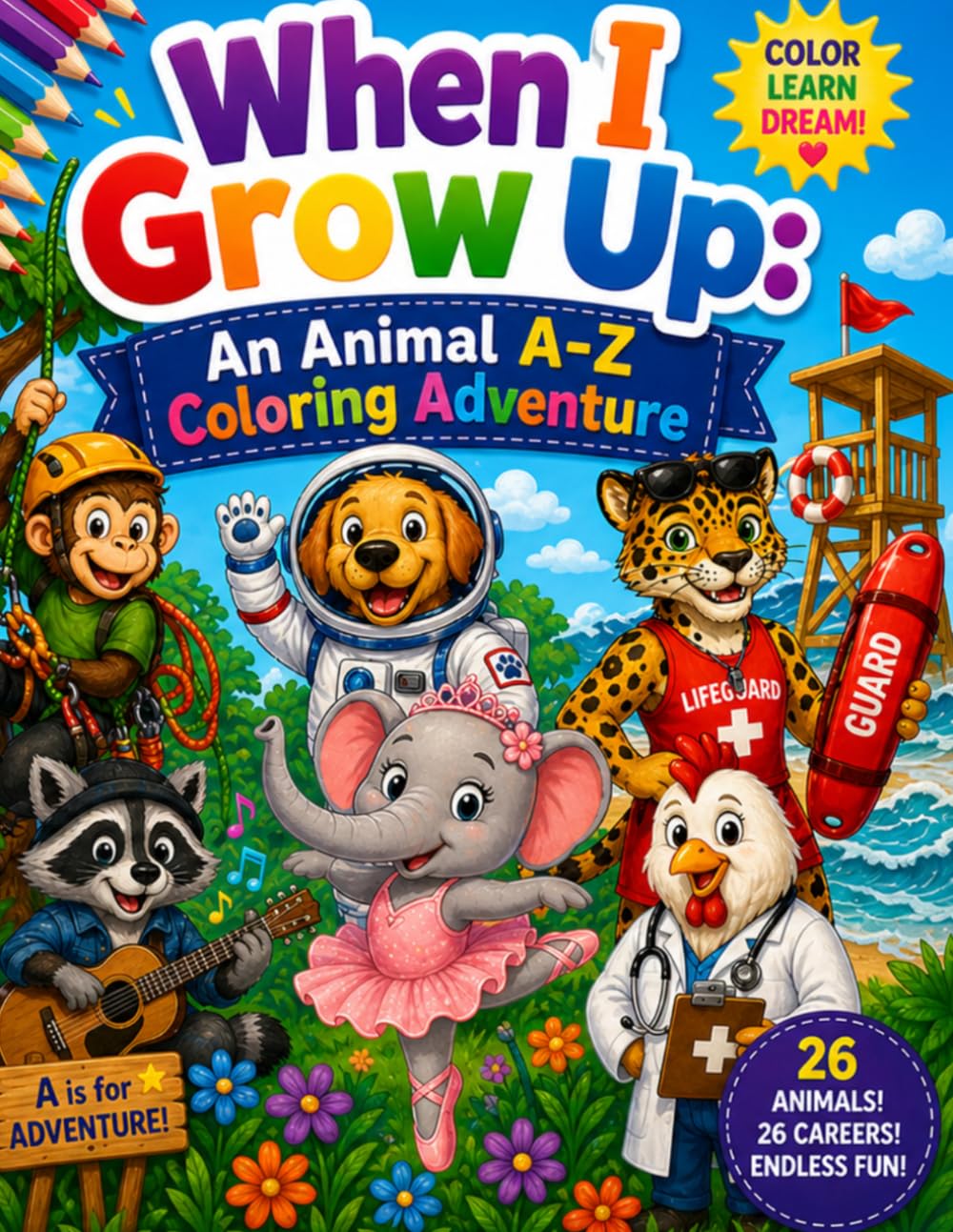 When I Grow Up: An Animal A-Z Coloring Adventure