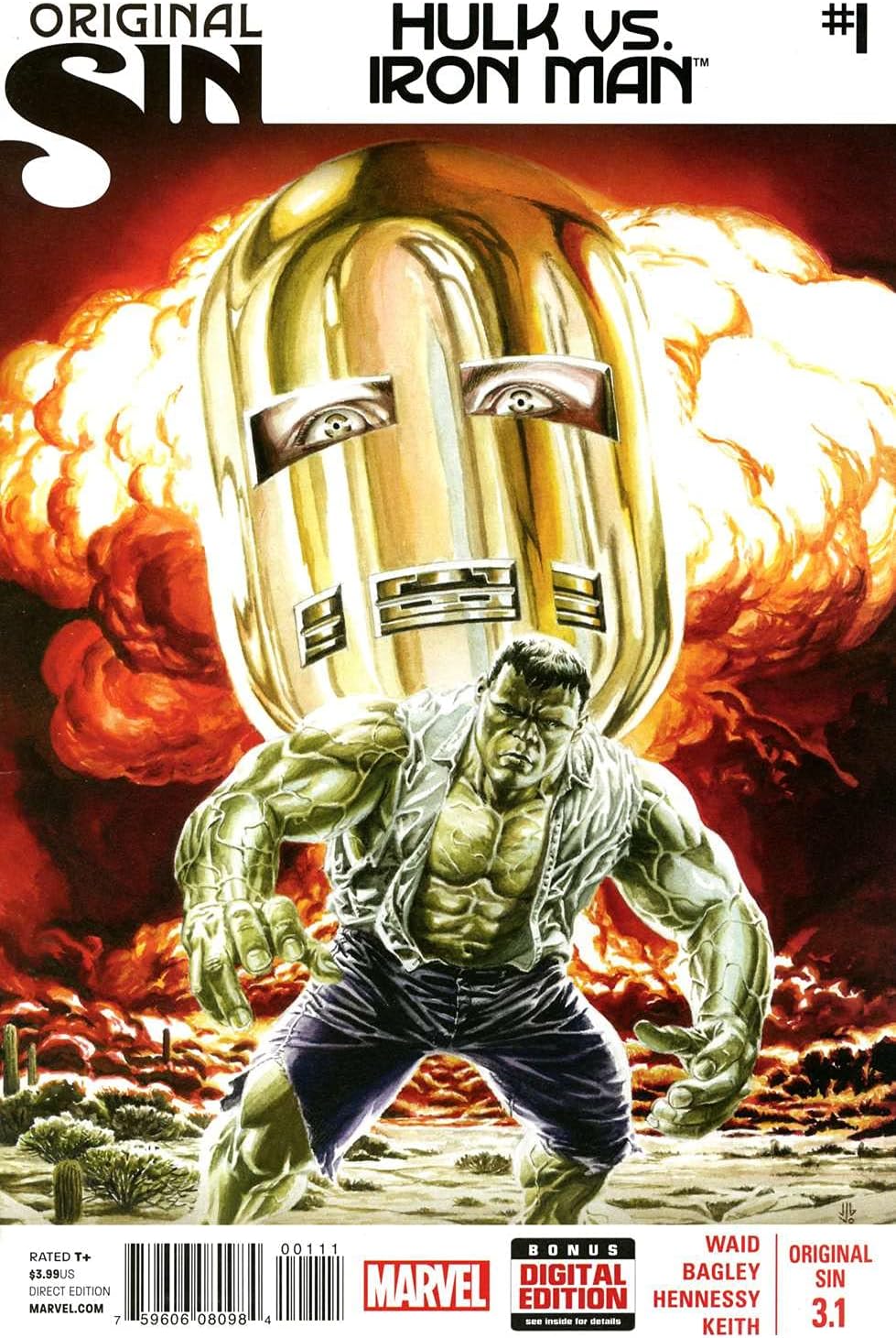 Original Sin (Marvel) #3.1 VF/NM ; Marvel comic book | Hulk vs Iron Man Thumbnail