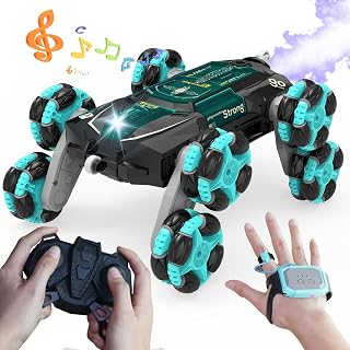 ATHLERIA 8Wd Gesture Sensing Rc Car Toys for Boy Age 8-13,2.4Ghz Remote Control Car,Racing Drift Double-Sided Stunt Car,Christmas Birthday Coolest Gift Ideas for Boys Girls Kids 8 9 10 11 12+ Year