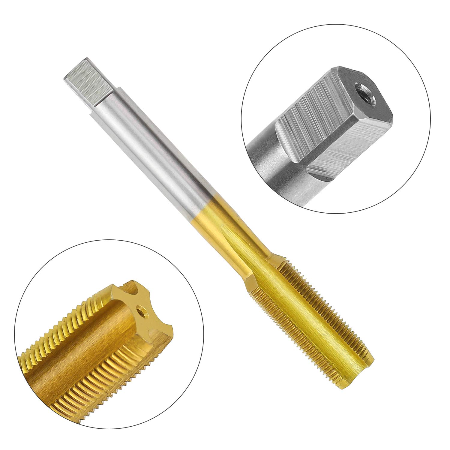 1/2" - 28 UNEF Right Hand Thread Titanium Coated Tap and Die Set — Amazon image 3