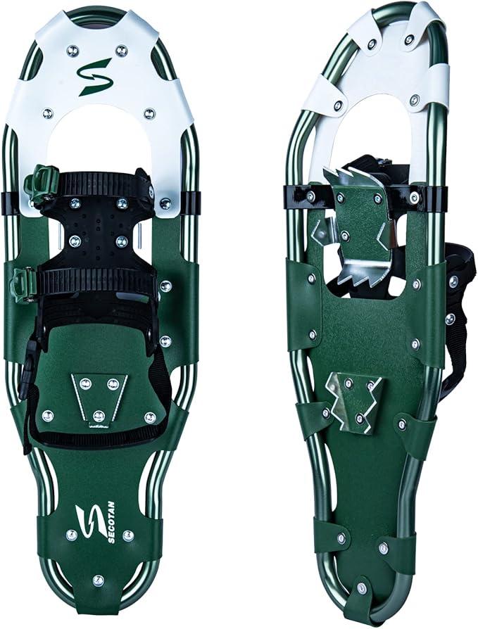 SECOTAN 21/25/30 Inches Snowshoes, Lightweight Aluminum All Terrain