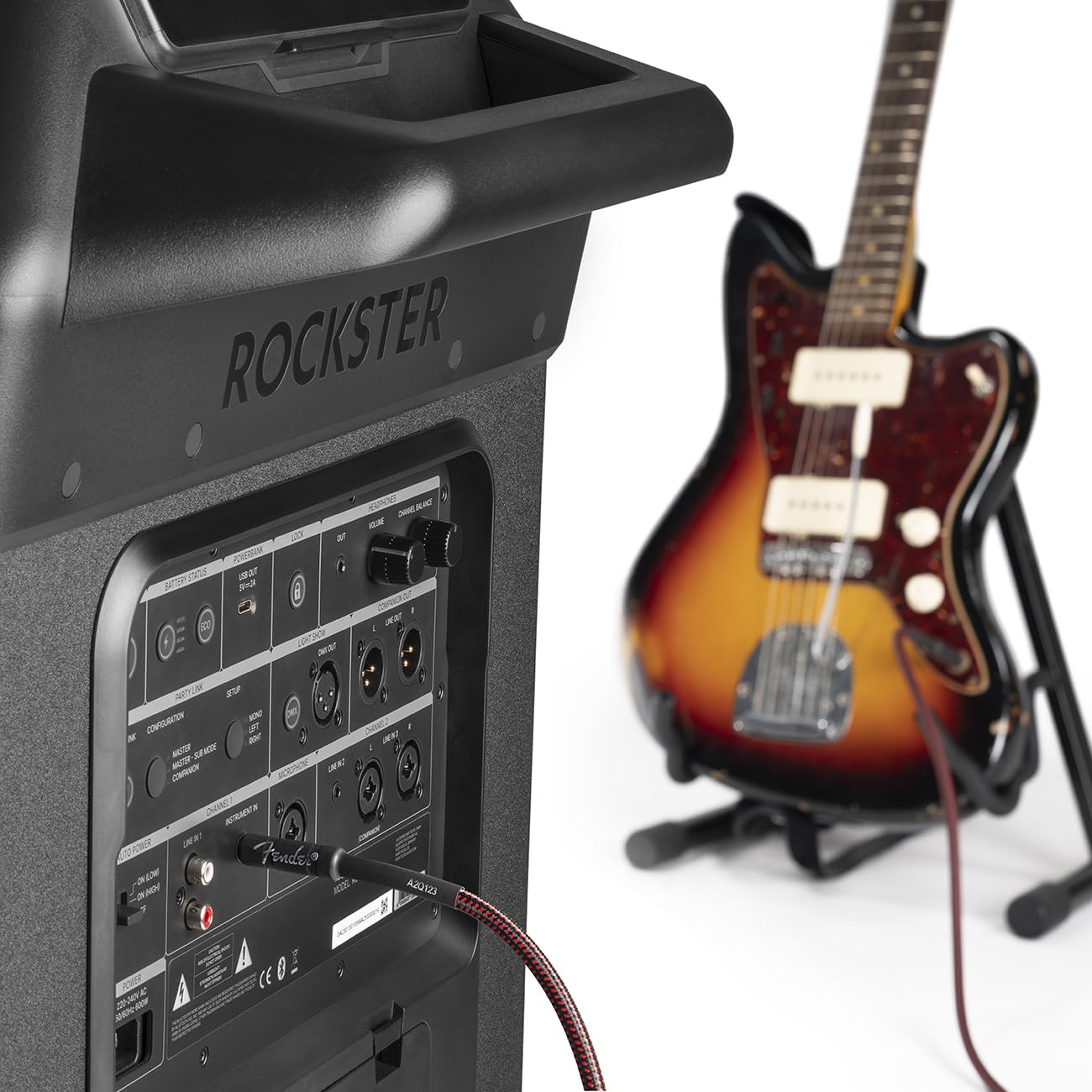 Teufel ROCKSTER 2 - Großer Bluetooth Lautsprecher - Mobiles Event Sound System mit Rollen, 440 W, mit Langer Akkulaufzeit, 380 mm Tieftöner, Schnellladefunktion, Robust Party Speaker