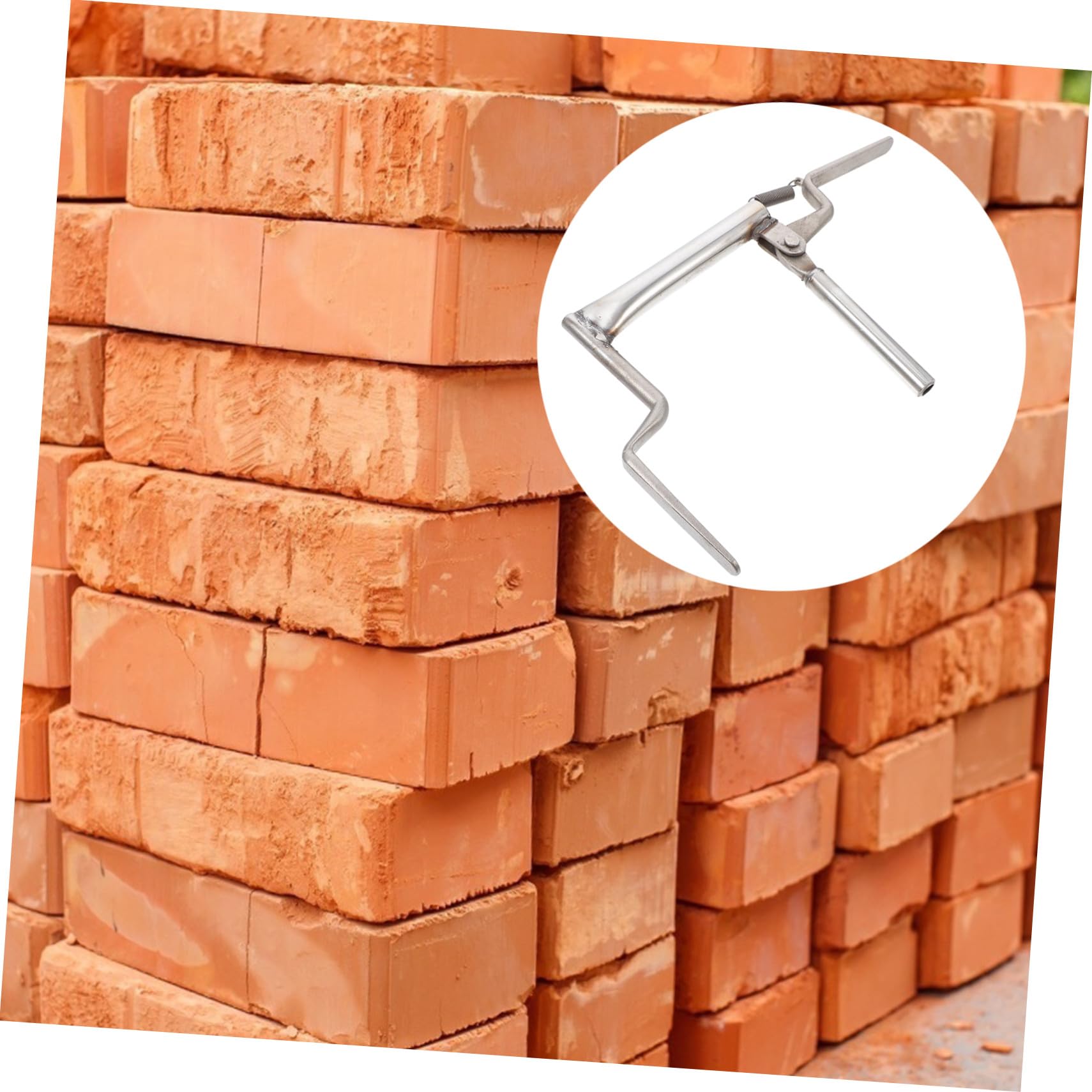 3 Piezas Pinzas para Ladrillos de Acero Inoxidable Herramienta Portátil para Transportar Bloques Diseño Ligero y Seguro para Albañiles y Constructores