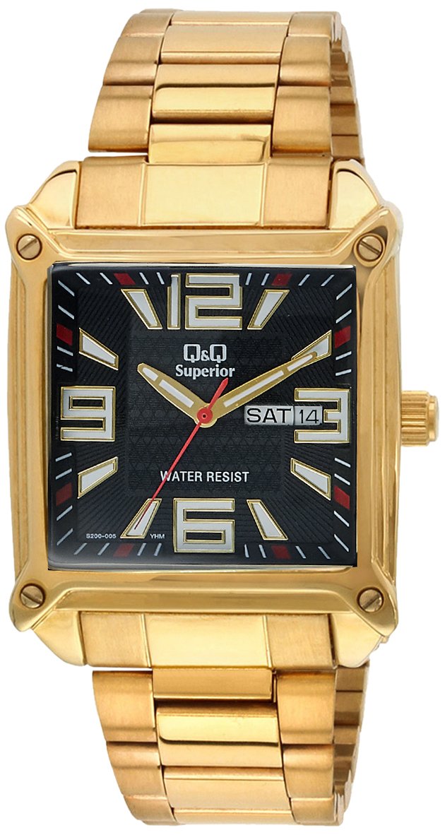 Q&Q Shogun Analog Black Dial Mens Watch - S200-005Y (B00OKDS2YE) Amazon Price History, Amazon Price Tracker