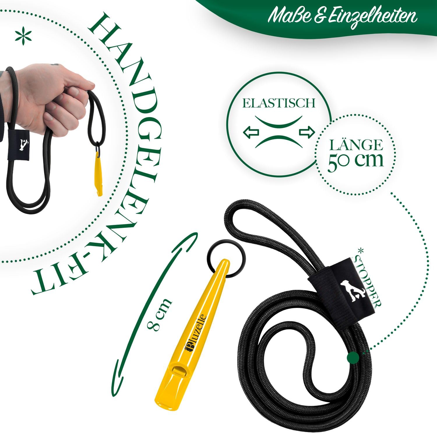 bluzelle Recall 5800 Professional Dog Whistle with Lanyard, BPA-Free Plastic Training Whistle - Image 4