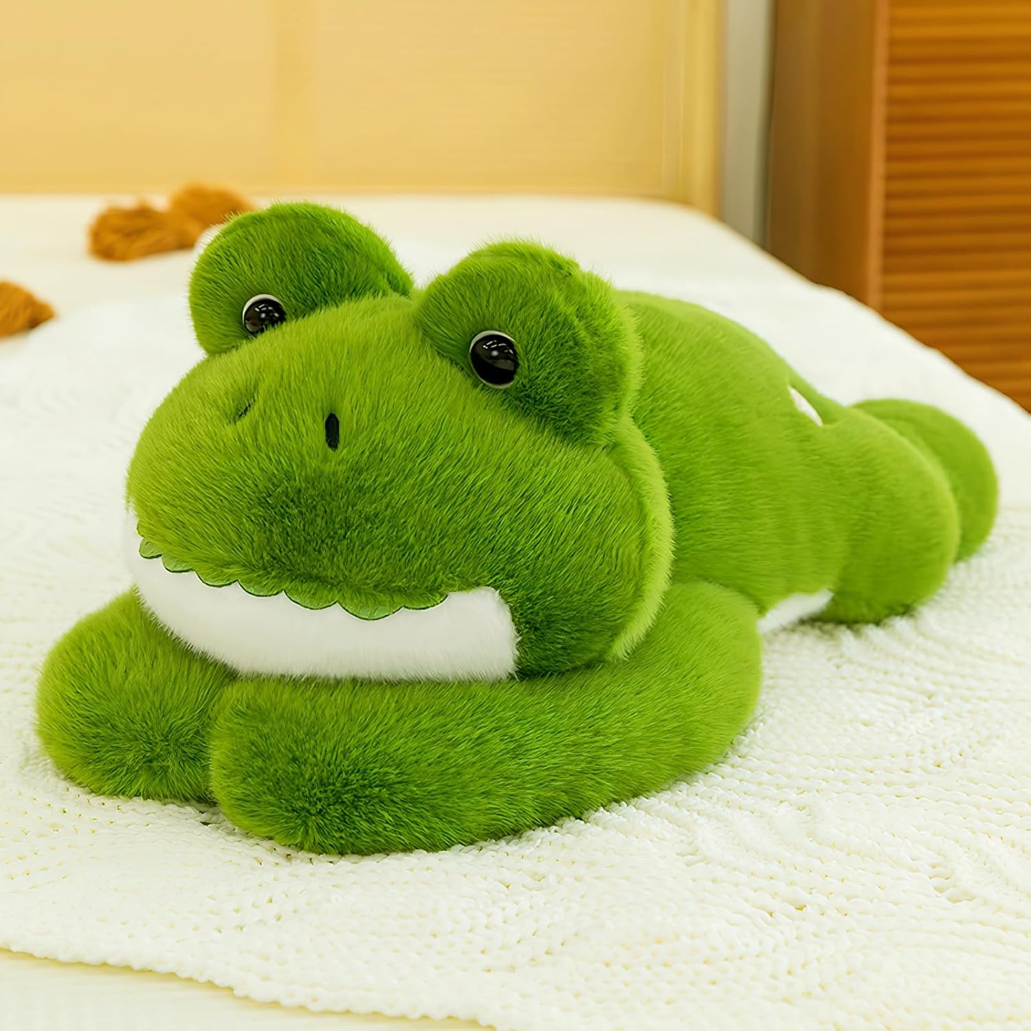 Frog Stuffed Animal 17.7INCH | 1.56IB Weighted Stuffed Animals Cute Frog Plush Huggable Stuffy Soft Plushies Birthday for Kids