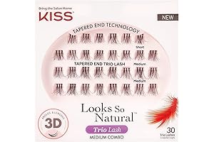 KISS Falscara Wisp Lash Trio Medium Combo Pack for Natural Look