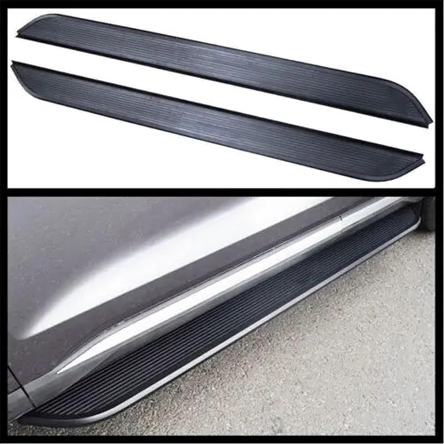 2 Pcs Black Running Board Side Step Bar Compatible for Cadillac SRX 2010-2015