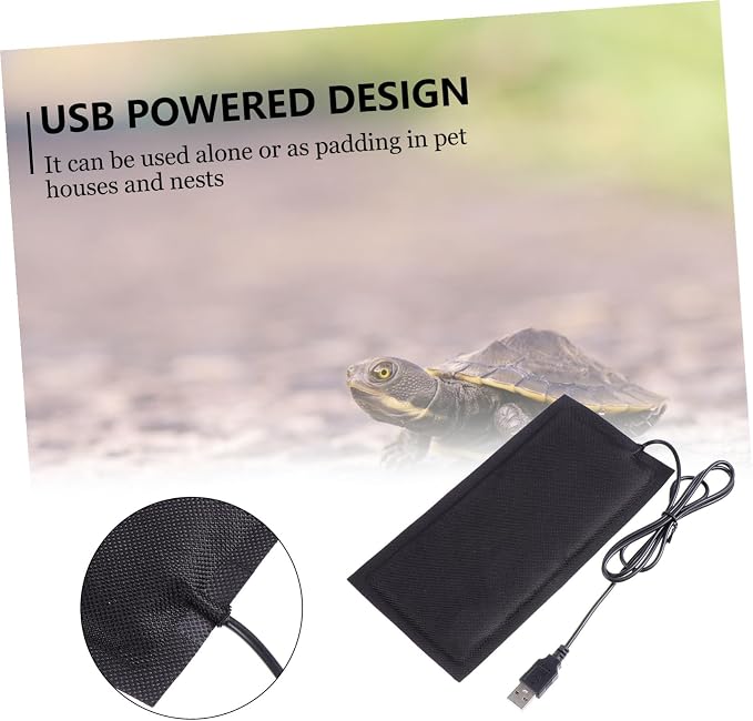 Alfombrilla térmica USB para reptiles flexible y portátil miniatura 9