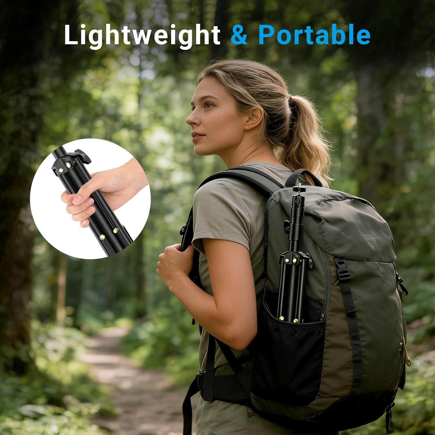 Starlink Mini Tripod Mount with Adapter - Height Adjustable & 360° Tilt, Compatible with Starlink Mini Terminal, Portable Sturdy Stand for RV Camping & Outdoor Use