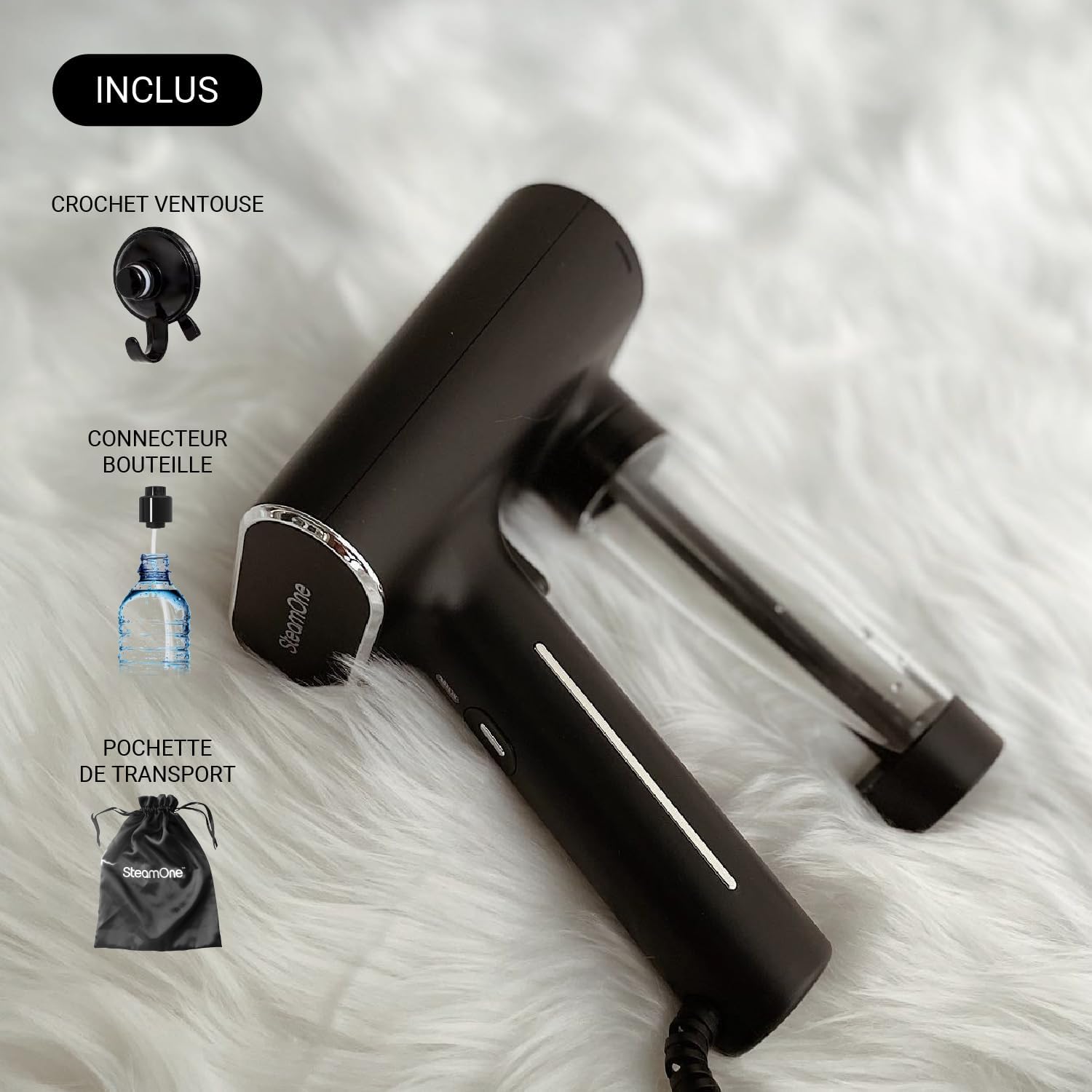 Included accessories for SteamOne Steamer