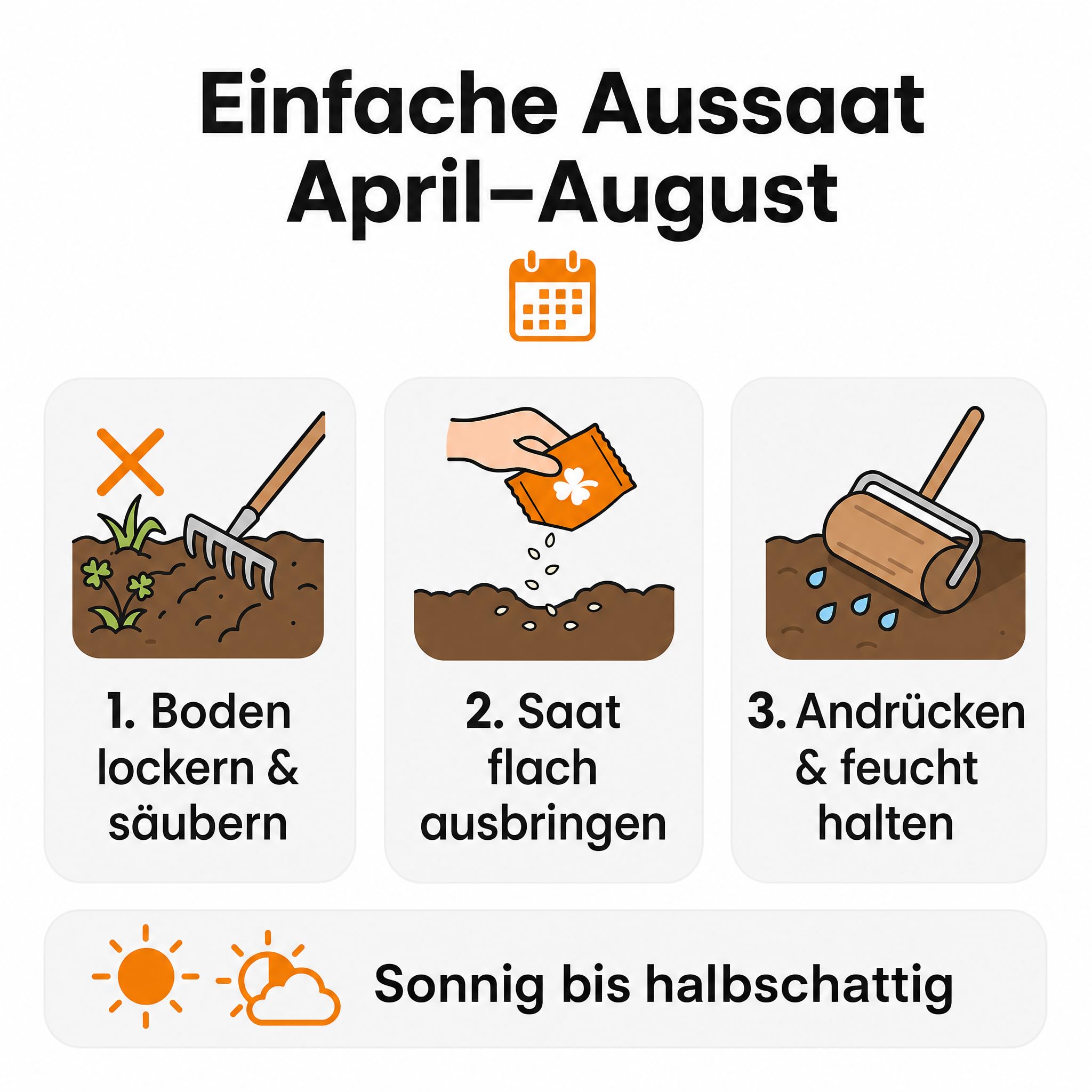 Gärtner's erste Wahl! Bobby-Seeds Weißklee Samen 2500 g für ca. 1250 m², Saatgut ohne Gentechnik für Gründüngung und Bodendecker, mehrjährig und winterhart, Keimfähigkeit geprüft