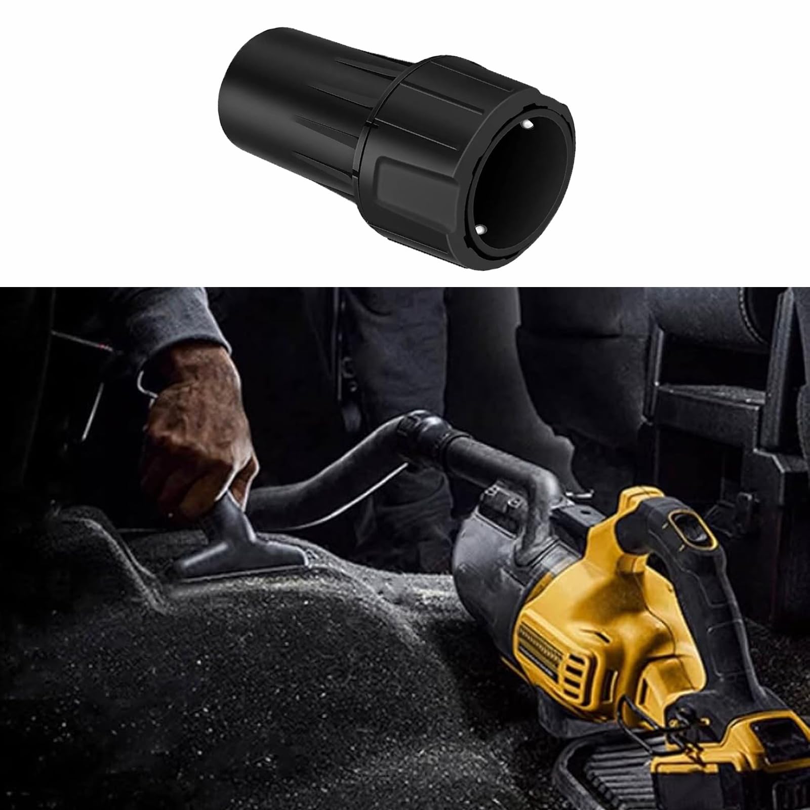 DWV9000 Adaptateur universel pour DeWalt - Adaptateur d'aspiration à fermeture rapide pour outils électriques - Raccord d'aspirateur compatible avec DWV902M DWE6423 et ponceuse excentrique