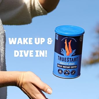 TrueStart Instant Coffee, Decaf, 100g, 2 Pack, 110 Cups