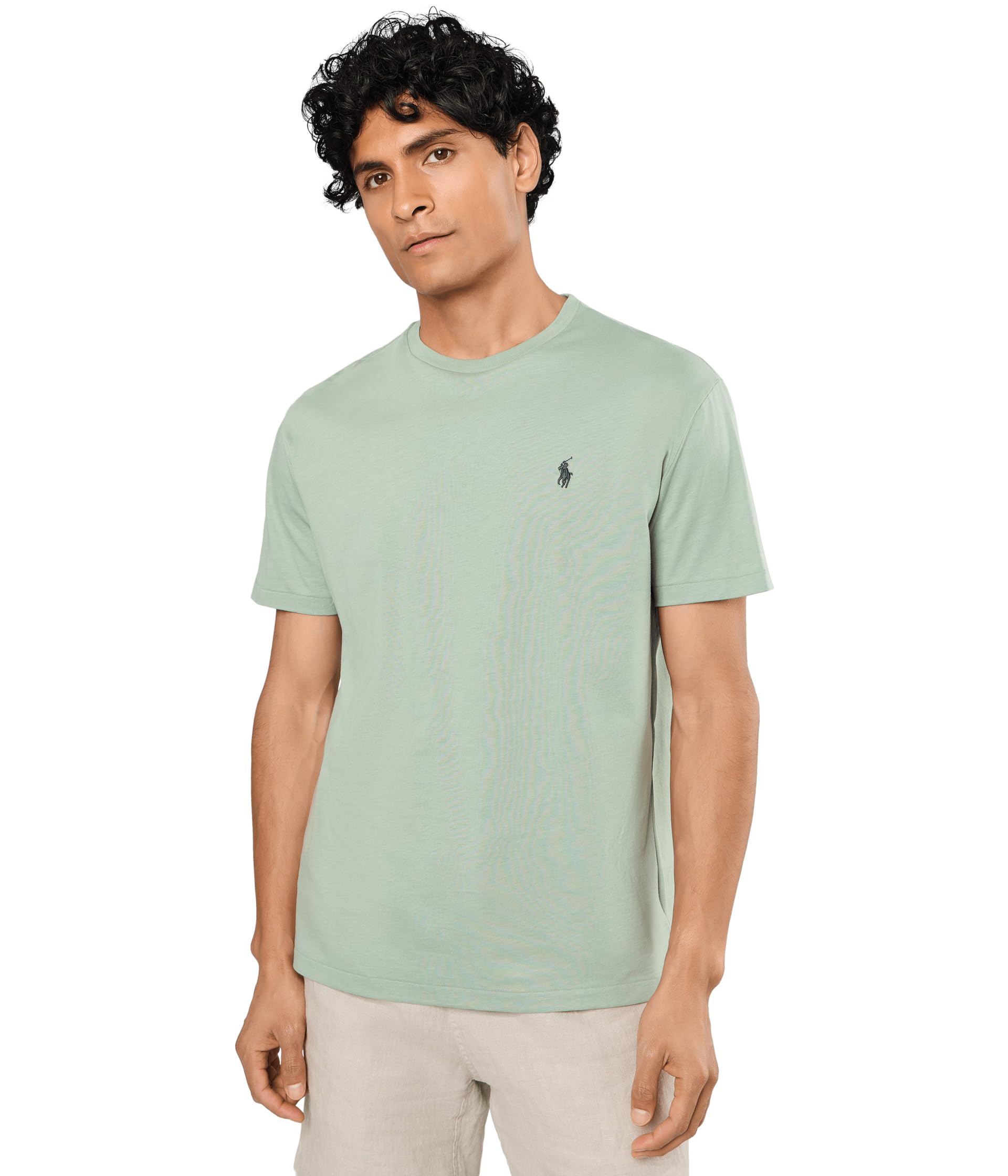 POLO RALPH LAUREN Men's Classic Fit Jersey Crewneck T-Shirt Light Green XL