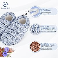 Vista 28 de SUZZIPAD Pantuflas para microondas y calentador de pies para cama, pantuflas térmicas para microondas para mujeres y hombres, calentadores de pies